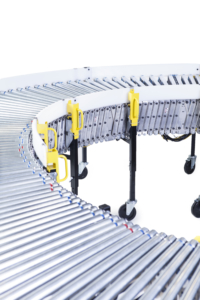 Side guides for flex conveyors